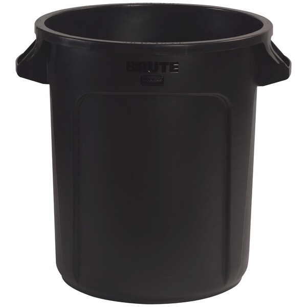 Brute Rubbermaid Trash Can - 10 Gallon, Black - RUB310CBL