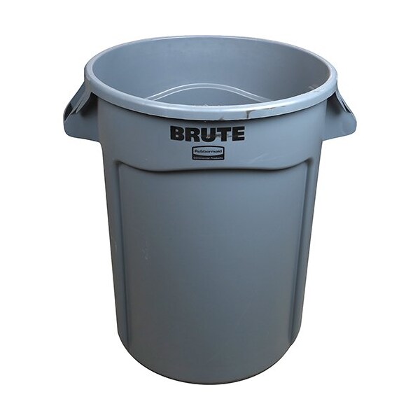 Allpoints Trash Can-32Gal Rnd Gray - 136152