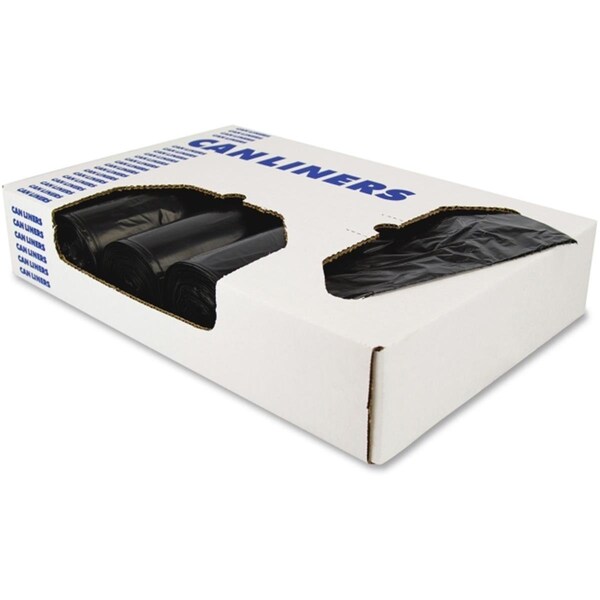 Mmf 43 x 48 in. High Density Polyethylene Coreless Roll Can Liners - Black - HERZ8648WKR01