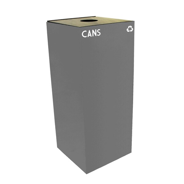 Witt Industries 36 gal Square Slate, Metal - 36GC01-SL