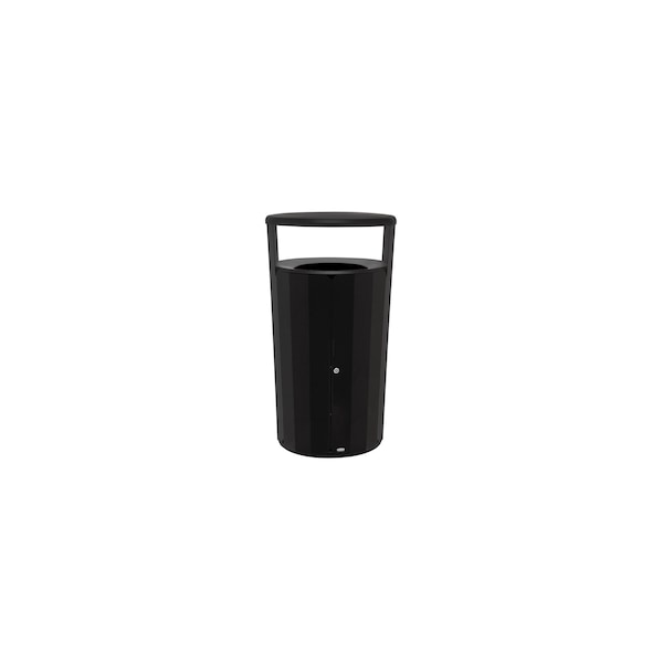 Rubbermaid Commercial 45 gal Round Trash Can, Black, 29 3/16 in Dia - 2184979