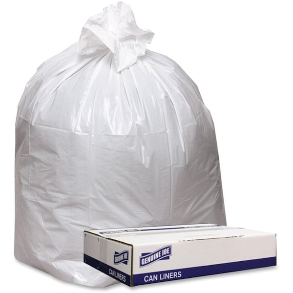 Lorell 43 x 47 in. 9 mil Trash Can Liners - White, 100PK - LO465032