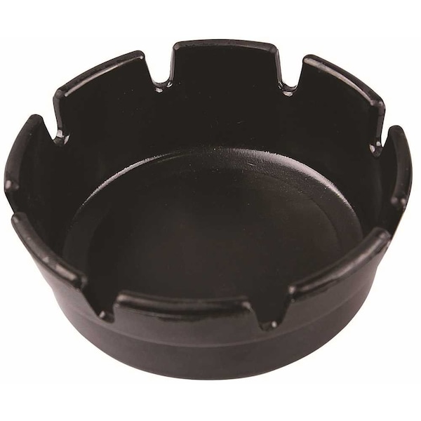 Renown PLASTIC ROUND ASHTRAY, 4X1-3/4 IN., BLACK - REN05180