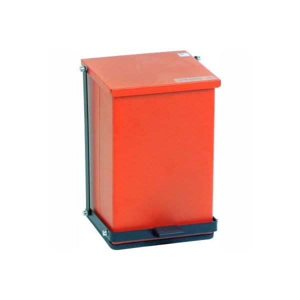 Detecto Detecto Red Baked Epoxy Steel Step-On Can, 24 Quart - P-24R
