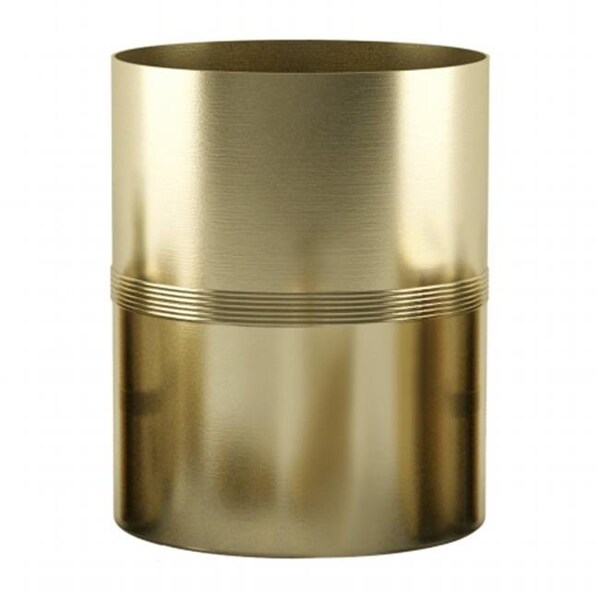 Nusteel NuSteel JW8H NuSteel Jewel Gold Finish Wastebasket 7.5 Quart - JW8H