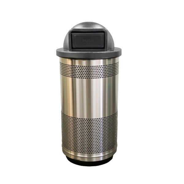 Witt Industries 35 gal Round Stainless Steel, Stainless Steel - SC35P-01-SS-DT