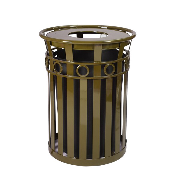 Witt Industries 36 gal Round Brown, Metal - M3600-R-FT-BN