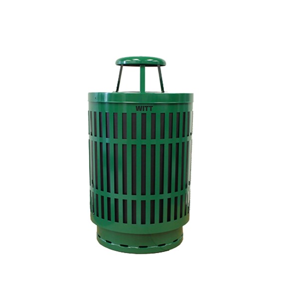 Witt Industries 40 gal Round Green, Metal - MAS40P-RC-GN