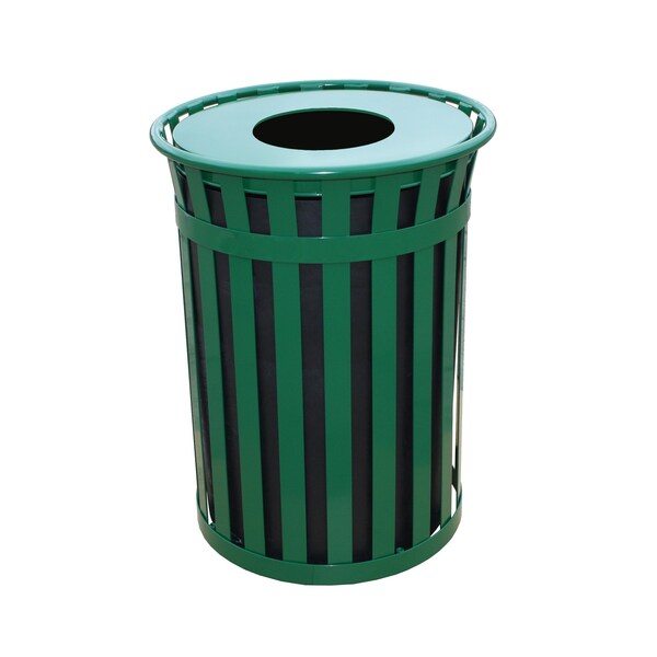 Witt Industries 50 gal Round Green, Metal - M5001-FT-GN