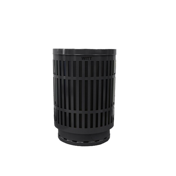 Witt Industries 40 gal Round Black, Metal - MAS40P-FT-BK