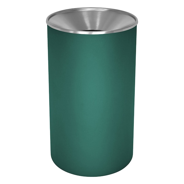 Ex-Cell Kaiser 33-Gal. Powder Coated Receptacle - Steel, Hunter Green - WR-33F HGX