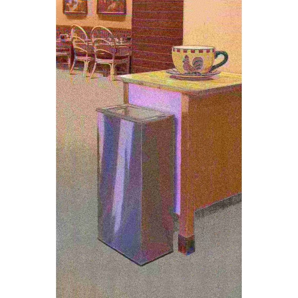 Commercial Zone Products Rectangular Waste Receptacl, SS, 13.5 gal., Silver, Stainless Steel - 780829