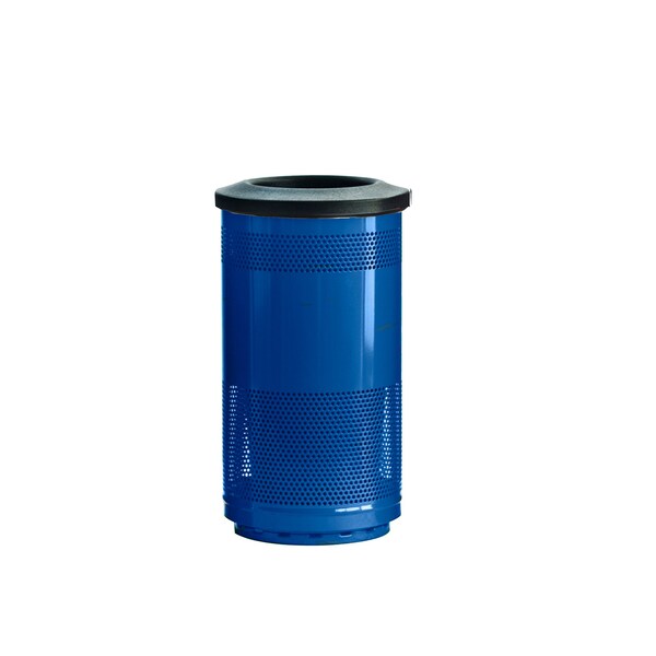 Witt Industries Outdoor Perforated Receptacle with Flat Top - SC35P-01-FT