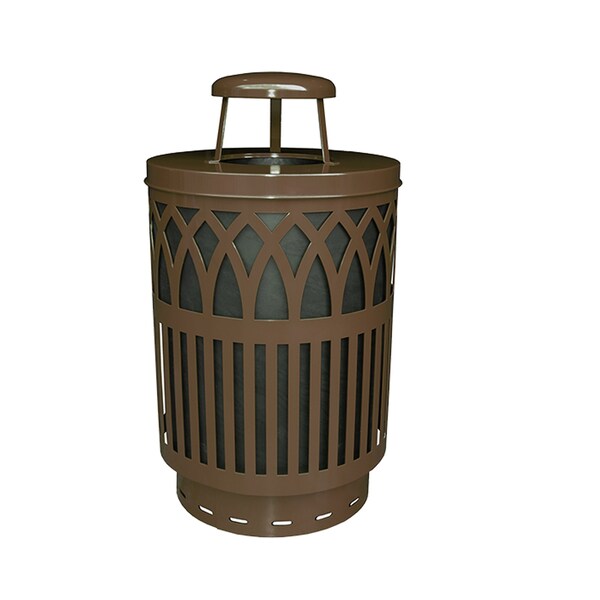 Witt Industries 40 gal Round Brown, Metal - COV40P-RC-BN