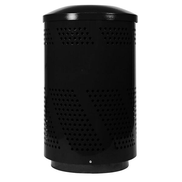 Ex-Cell Kaiser Arena-Perforated 51-Gal. Receptacle, Black Gloss - ARENA-51 BLK