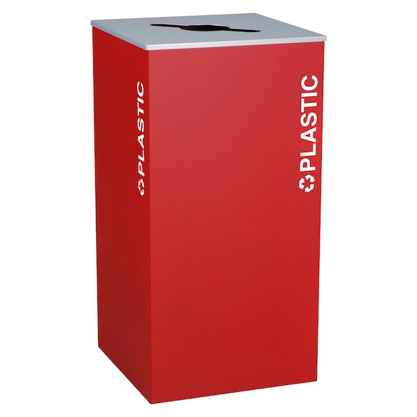 Ex-Cell Kaiser 36-Gal. Square Receptacle - Plastic decal, Red - RC-KD36-PL RBX