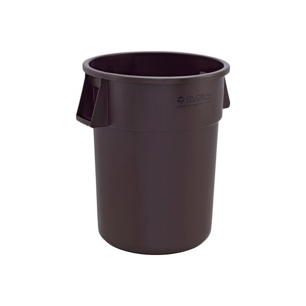 Gec Global Industrial Plastic Trash Can Brown 55 Gallon - XDW-010-BN