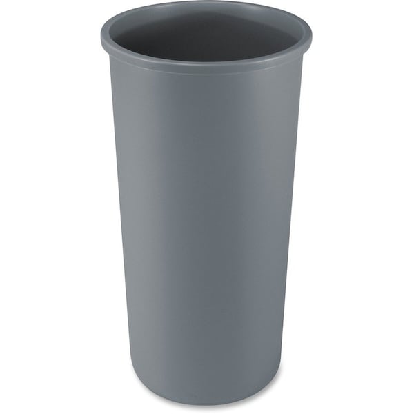 Rubbermaid Commercial 22 gal Round Untouchable Round Container, Gray, Linear Low-Density Polyethylene (LLDPE) - RCP354600GYCT