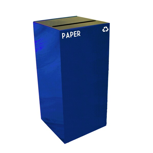 Witt Industries 32 gal Square Blue, Metal - 32GC02-BL