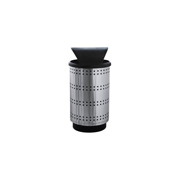 Witt Industries 55 gal Round Stainless Steel, Stainless Steel - PC55P-SP1-HT