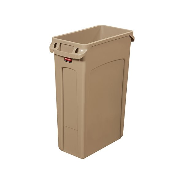 Rubbermaid Rubbermaid Slim Jim Trash Can - 23 Gallon, Beige - BUY00020469