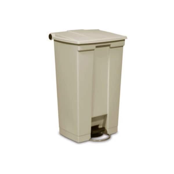 Rubbermaid Commercial Rubbermaid Fire Safe Step On Plastic Container, 23 Gallon, Beige - FG614600BEIG - FG614600BEIG*