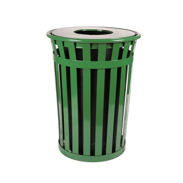 Witt Industries 36 gal Round Green, Metal - M3601-FT-GN