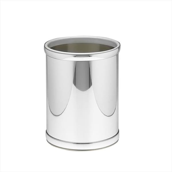 Sharptools Mylar Polished Chrome 10 Inch Round Waste Basket - SH88605