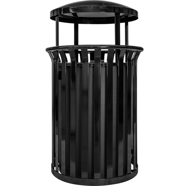 Ex-Cell Kaiser 37-Gal. Receptacle W/ Canopy - Black Gloss - SCD-2633 BLK