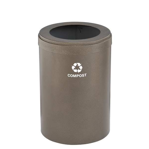 Glaro 16 gal Trash Can, Bronze Vein - W-2032BV-BV-W6RL