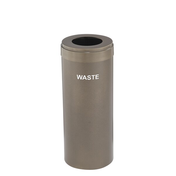 Glaro 15 gal Trash Can, Bronze Vein - W-1242BV-BV-W4
