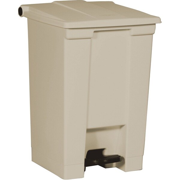 Rubbermaid Commercial 12 gal Step-on Waste Container, Beige, Plastic - RCP614400BG