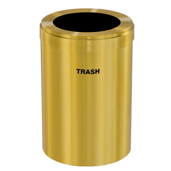 Glaro 41 gal Trash Can, Satin Brass - W-2042BE-BE-W5