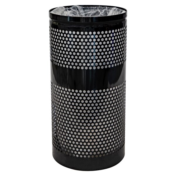Ex-Cell Kaiser 20-Gal. Receptacle - Steel, Black Gloss - WR-22R BLACK