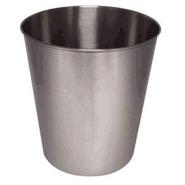 Nusteel 9 qt Waste Basket Brushed Finish - TG8BH