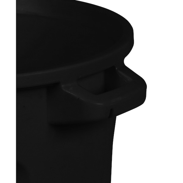 Toter 20 gal Round Trash Can, Black - RND20-B