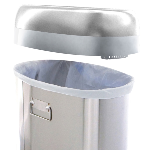 Hls Commercial 13 gallon Elliptical Silver, Stainless Steel - HLS13STVM