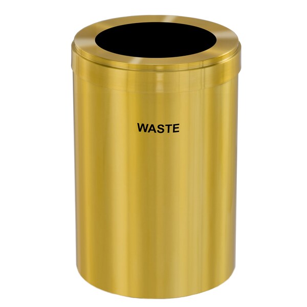 Glaro 41 gal Trash Can, Satin Brass - W-2042BE-BE-W4