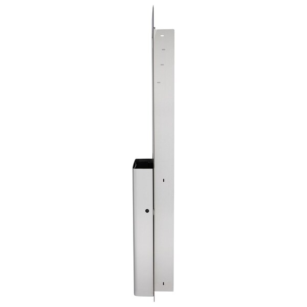 Georgia-Pacific 7 gal Rectangular Trash Receptacle, Stainless, 17 in Dia, Metal - 59451
