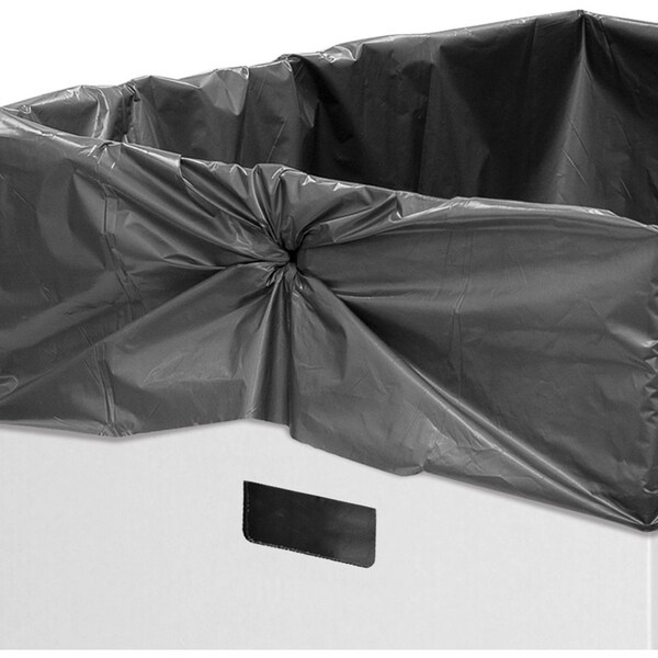 Bankers Box 42 gal Waste & Recycling Bins, White - FEL7320101