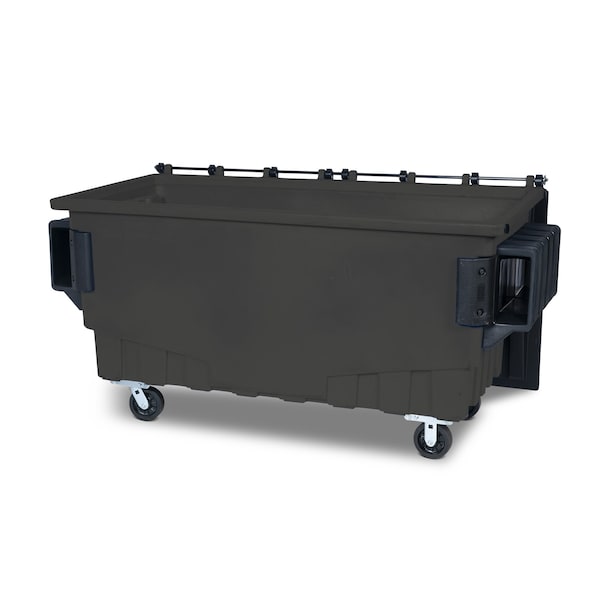 Toter Front Load Container 1 Cubic Yard 750 lbs. Cap., Midnight Gray - FR010-00145