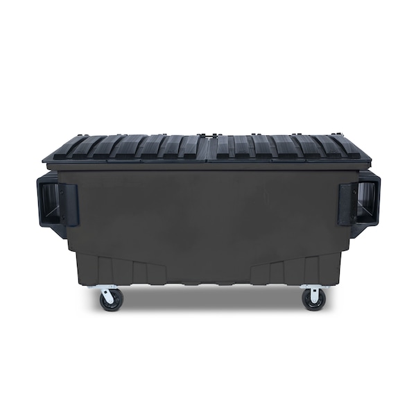 Toter Front Load Container 1 Cubic Yard 750 lbs. Cap., Midnight Gray - FR010-00145