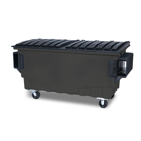 Toter Front Load Container 1 Cubic Yard 750 lbs. Cap., Midnight Gray - FR010-00145