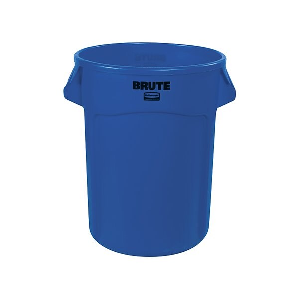 Rubbermaid Rubbermaid Brute Trash Can - 32 Gallon, Blue - BUY00029417