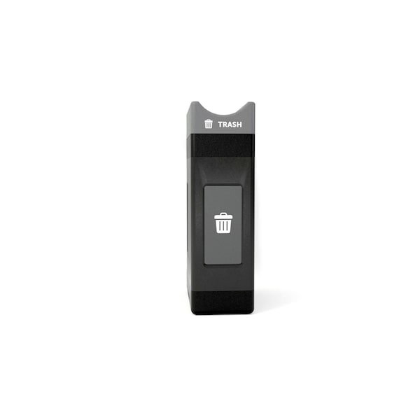 Commercial Zone Products 30 gal Narrow Waste Container, Gray, Open Top, Polyethylene - 7873N103A