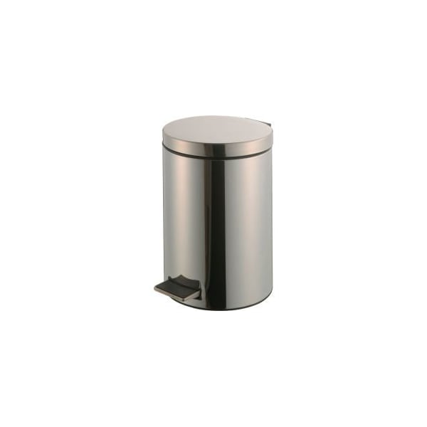 Global Equipment 3-1/2 Gallon Step On Trash Can - Stainless Steel - FERT-901-12L-S-SS