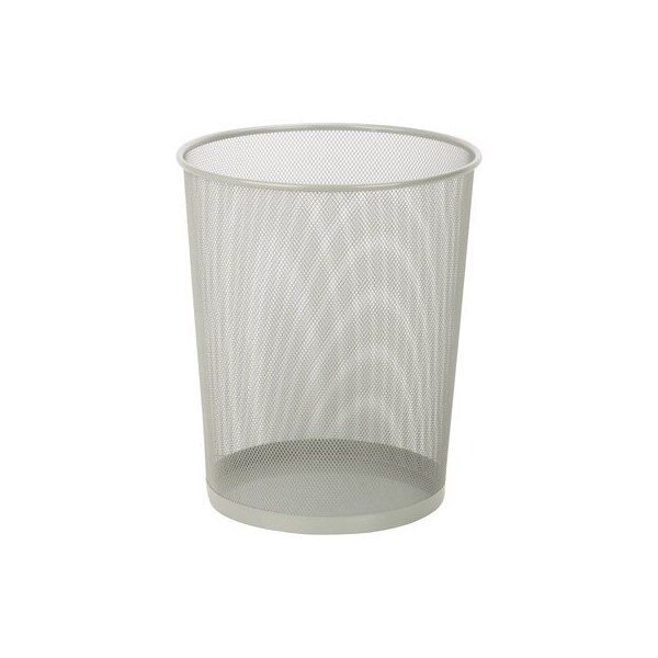 Honey Can Do Intl 18L RND MTL SLV Basket - TRS-02101