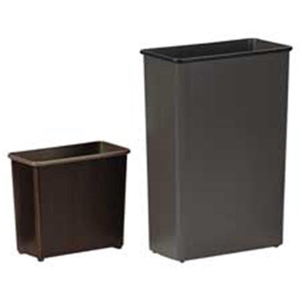 Pinpoint Rectangle Wastebasket- 88 Qt- 20-.75in.x11in.x29-.50in.- Charcoal - PI2655501