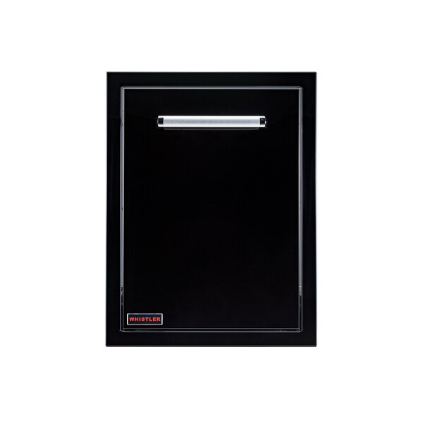 Whistler Black Stainless Steel Trash Can - CBATC-B