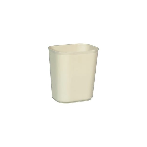 Rubbermaid Commercial Rubbermaid 14 Qt. Fiberglass Wastebasket, Beige - RCP254100BG - FG254100BEIG